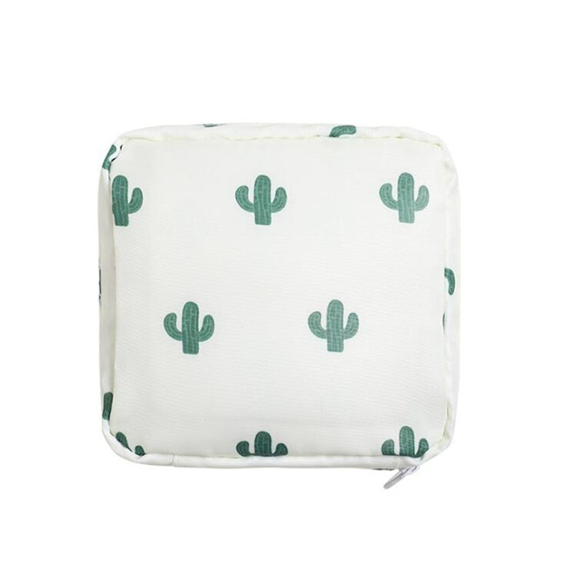 Bolsa para toallas femeninas cactus