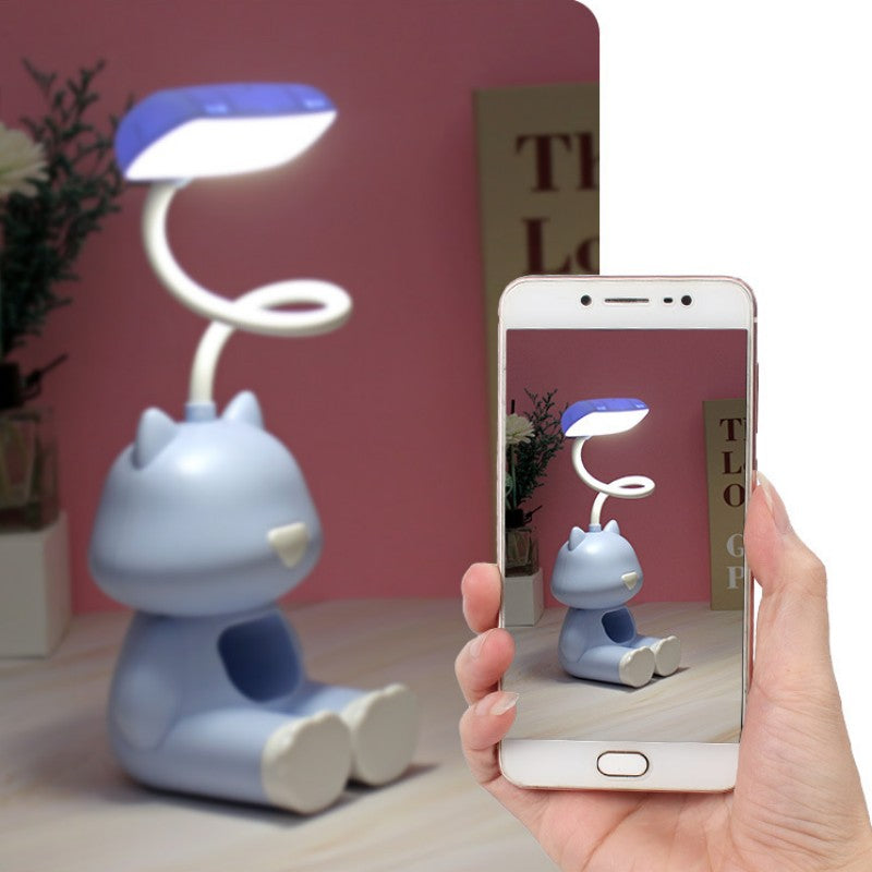 Lámpara LED de mesa: felino luminoso foto teléfono