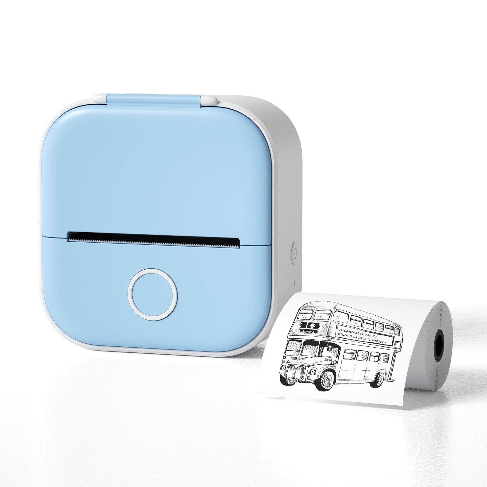 Mini impresora portatil azul