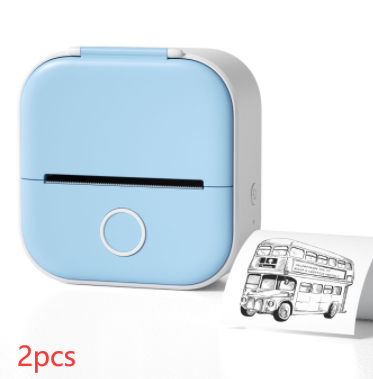 Mini impresora portatil azul 2 pcs
