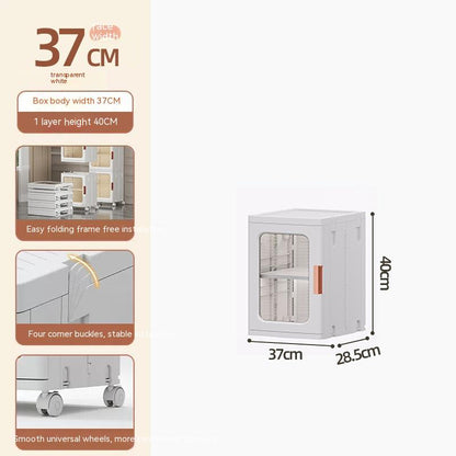 Toilet Floor-to-ceiling Folding Storage Cabinet Bathroom Waterproof Locker