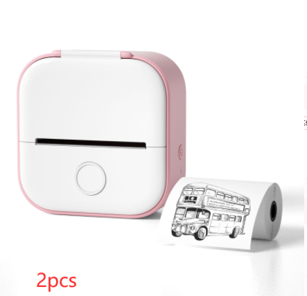 Mini impresora rosada 2 pcs